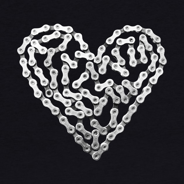 Bike Chain Heart by Velo Donna